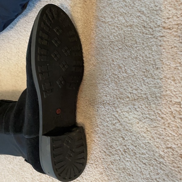 Black suede over the knee boots - Picture 5 of 7